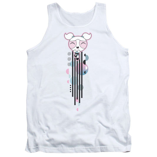 Powerpuff Girls Bubbles Streak Mens Tank Top Shirt White