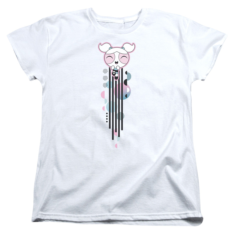 Powerpuff Girls Bubbles Streak Womens T Shirt White