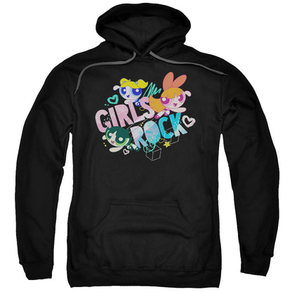 Powerpuff Girls Girls Rock Mens Hoodie Black