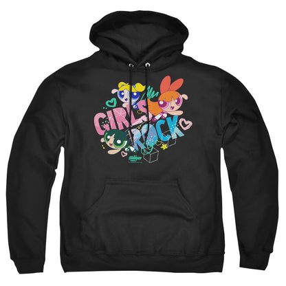 Powerpuff Girls Girls Rock Mens Hoodie Black Officially Licensed