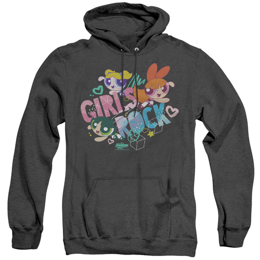 Powerpuff Girls Girls Rock Heather Mens Hoodie Black