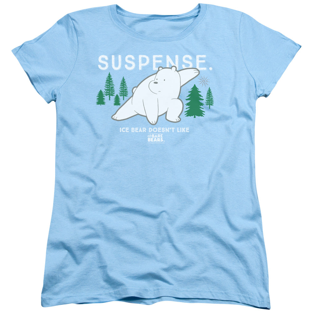 We Bare Bears Suspense Womens T Shirt Light Blue