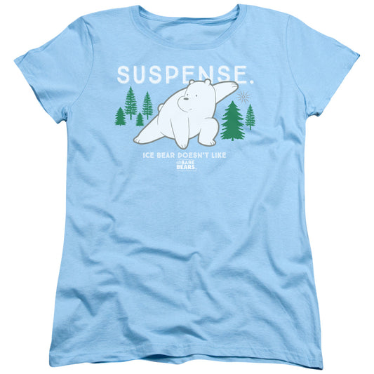 We Bare Bears Suspense Womens T Shirt Light Blue