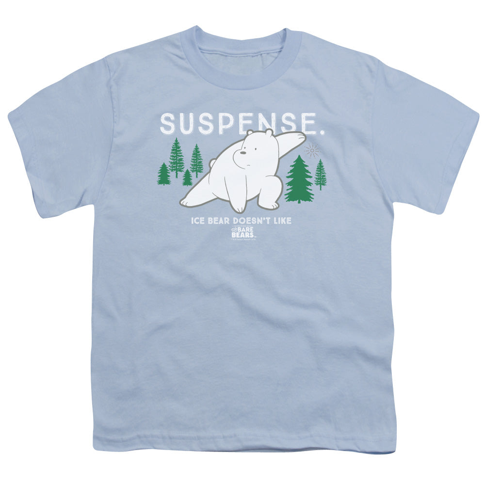 We Bare Bears Suspense Kids Youth T Shirt Light Blue