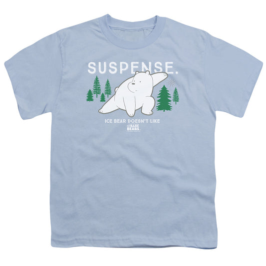 We Bare Bears Suspense Kids Youth T Shirt Light Blue