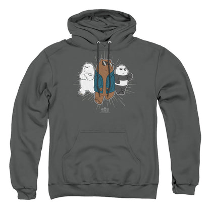 We Bare Bears Jacket Mens Hoodie Charcoal Officially Licensed