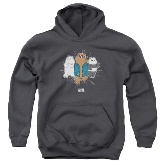 We Bare Bears Jacket Kids Youth Hoodie Charcoal