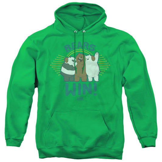 We Bare Bears Bears Win Mens Hoodie Kelly Green