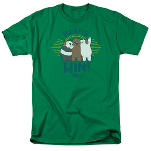 We Bare Bears Bears Win Mens T Shirt Kelly Green