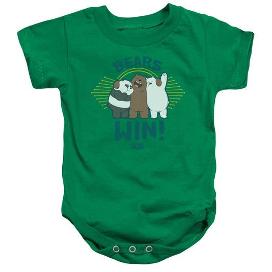 We Bare Bears Bears Win Infant Baby Snapsuit Kelly Green