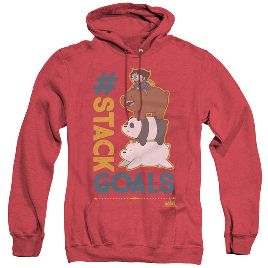 We Bare Bears Stack Goals Heather Mens Hoodie Red