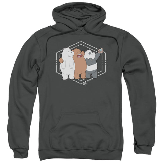 We Bare Bears Selfie Mens Hoodie Charcoal