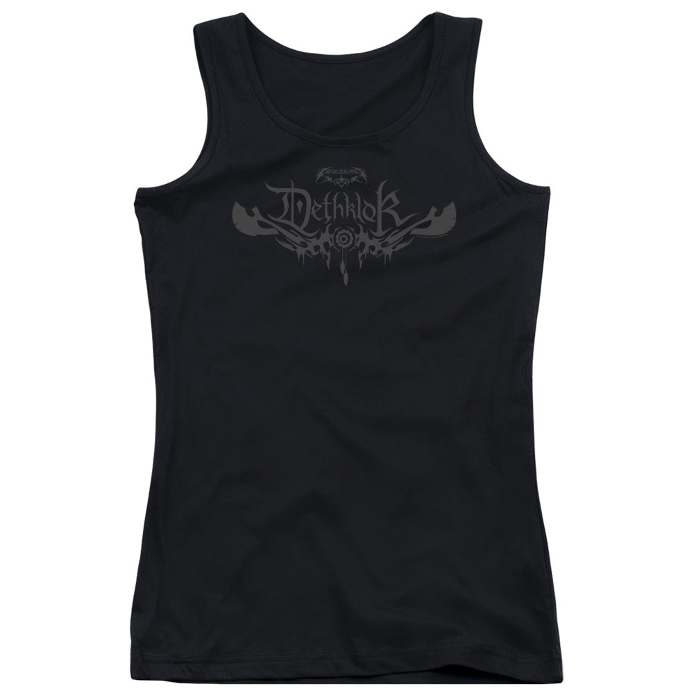 Metalocalypse Dethklok Logo Womens Tank Top Shirt Black