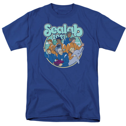 Sealab 2021 Gangs All Here Mens T Shirt Royal Blue