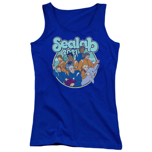 Sealab 2021 Gangs All Here Womens Tank Top Shirt Royal Blue