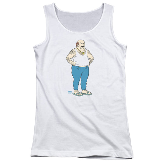 Aqua Teen Hunger Force Carl Womens Tank Top Shirt White