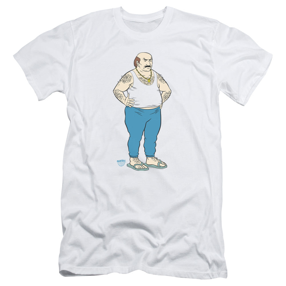 Aqua Teen Hunger Force Carl Slim Fit Mens T Shirt White