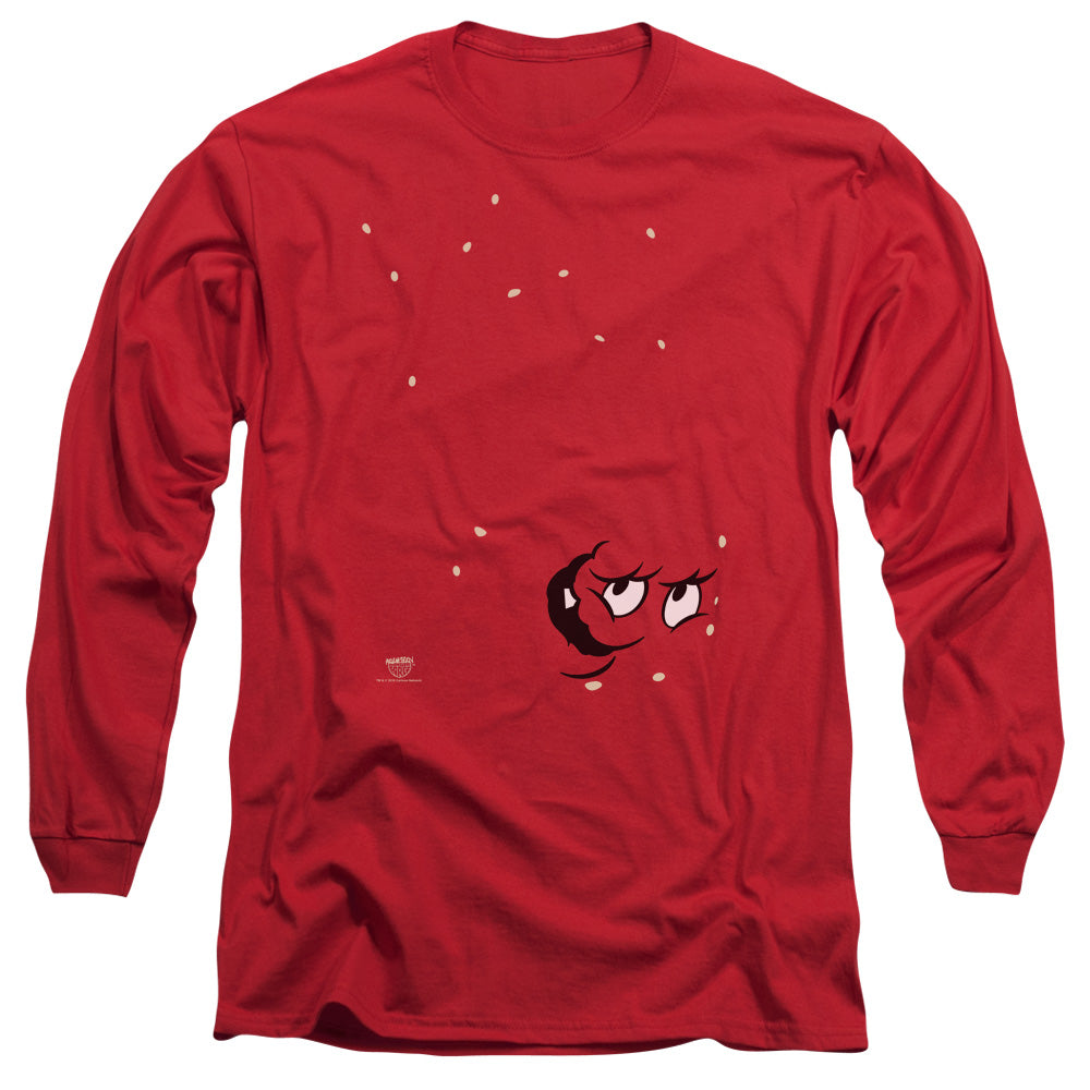 Aqua Teen Hunger Force Meatwad Mens Long Sleeve Shirt Red