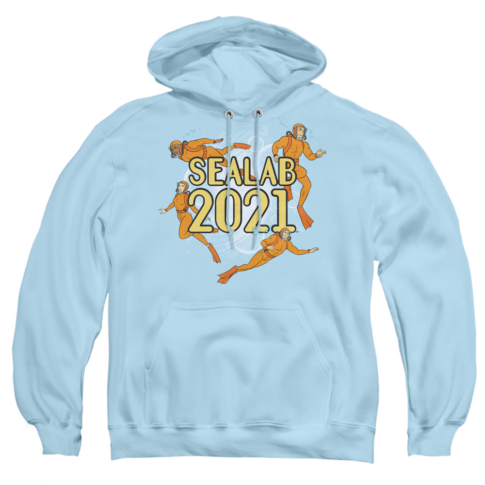 Sealab 2021 Suit Up Mens Hoodie Light Blue