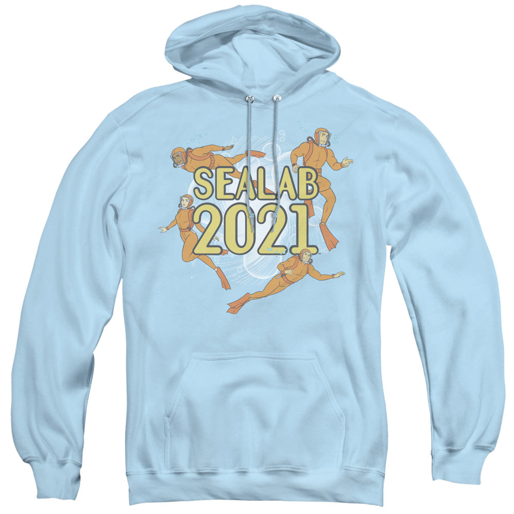Sealab 2021 Suit Up Mens Hoodie Light Blue