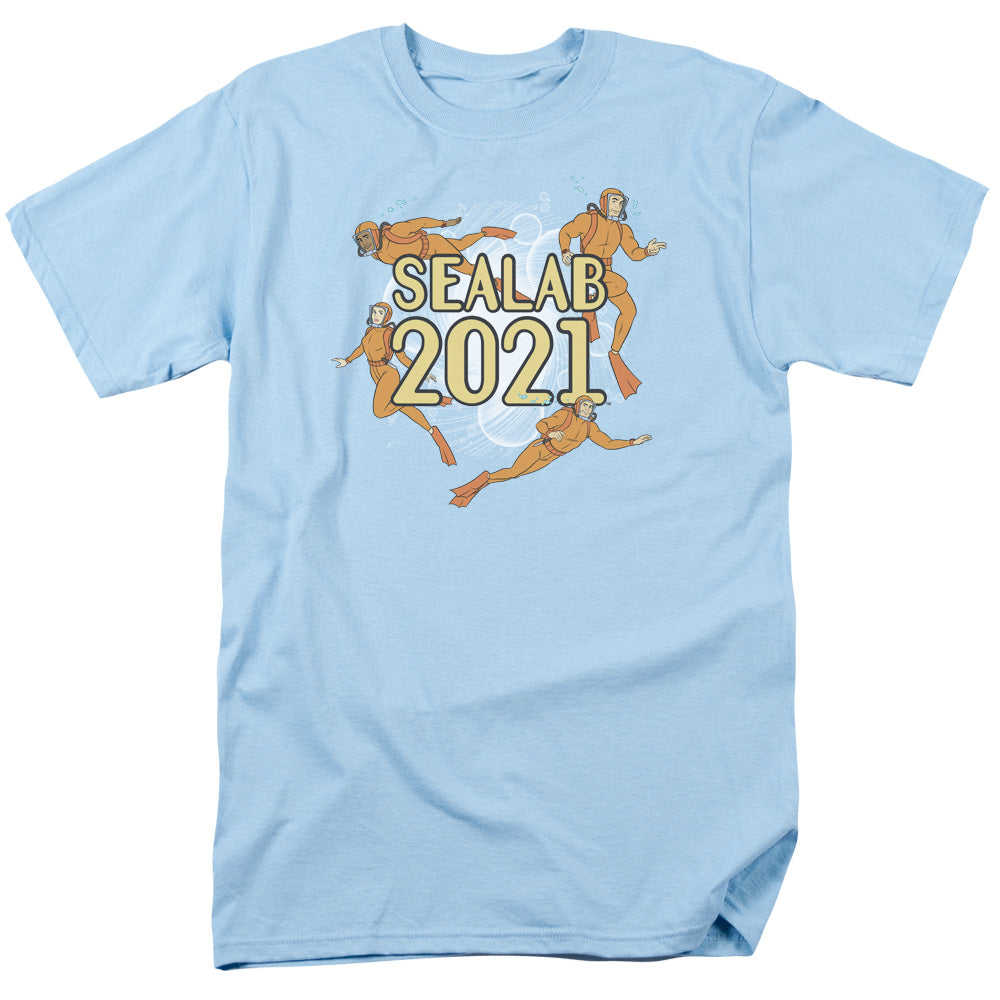 Sealab 2021 Suit Up Mens T Shirt Light Blue