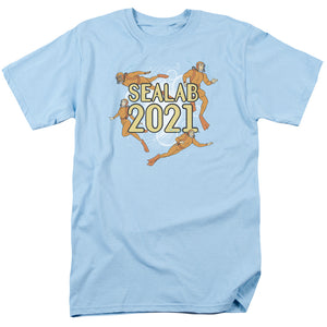 Sealab 2021 Suit Up Mens T Shirt Light Blue