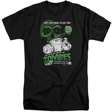 Load image into Gallery viewer, Aqua Teen Hunger Force Zombies Mens Tall T Shirt Black