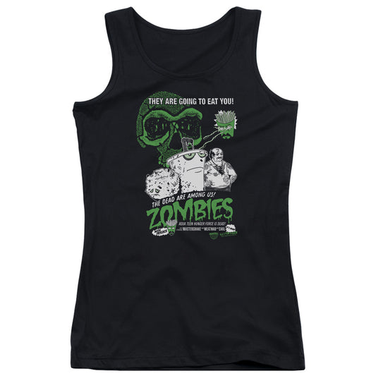 Aqua Teen Hunger Force Zombies Womens Tank Top Shirt Black