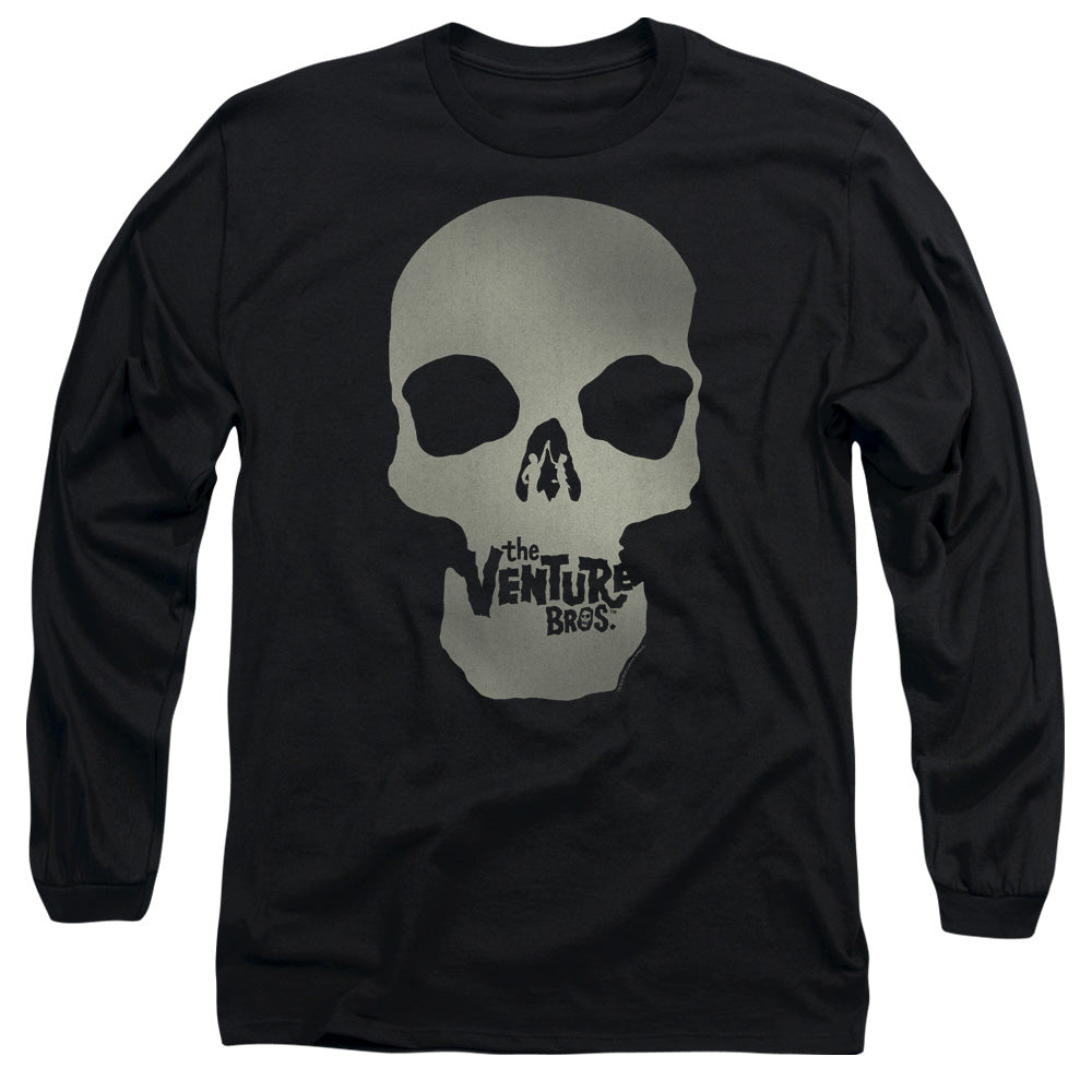 The Venture Bros Skull Logo Mens Long Sleeve Shirt Black