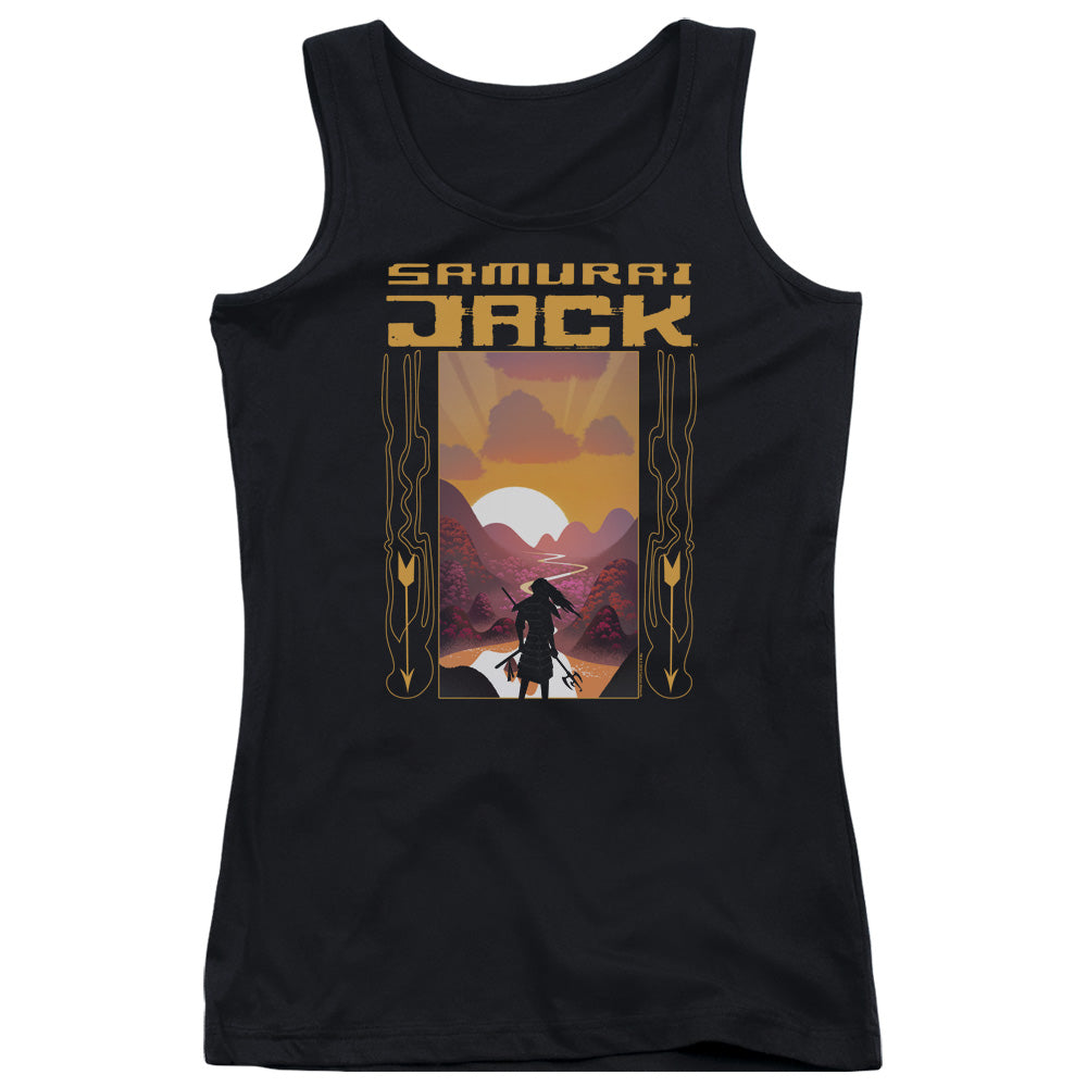 Samurai Jack Sunrise Womens Tank Top Shirt Black