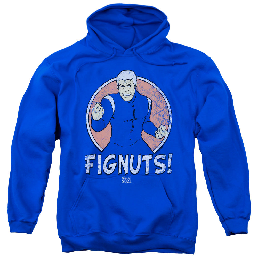 Sealab 2021 Fignuts Mens Hoodie Royal Blue