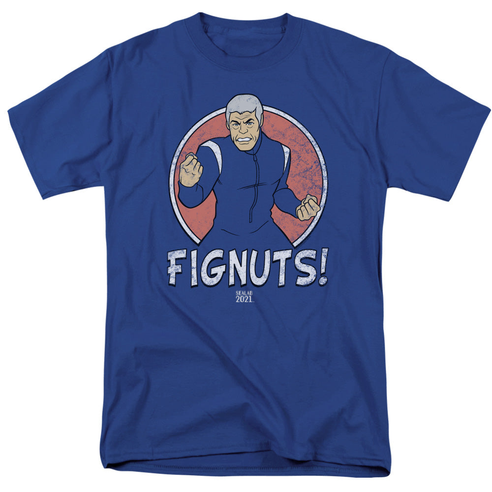 Sealab 2021 Fignuts Mens T Shirt Royal Blue