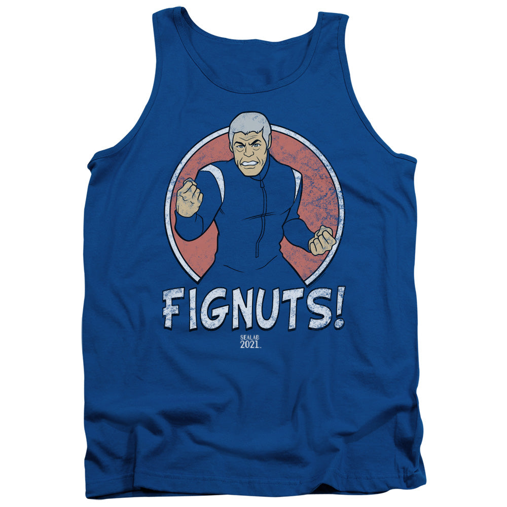 Sealab 2021 Fignuts Mens Tank Top Shirt Royal Blue