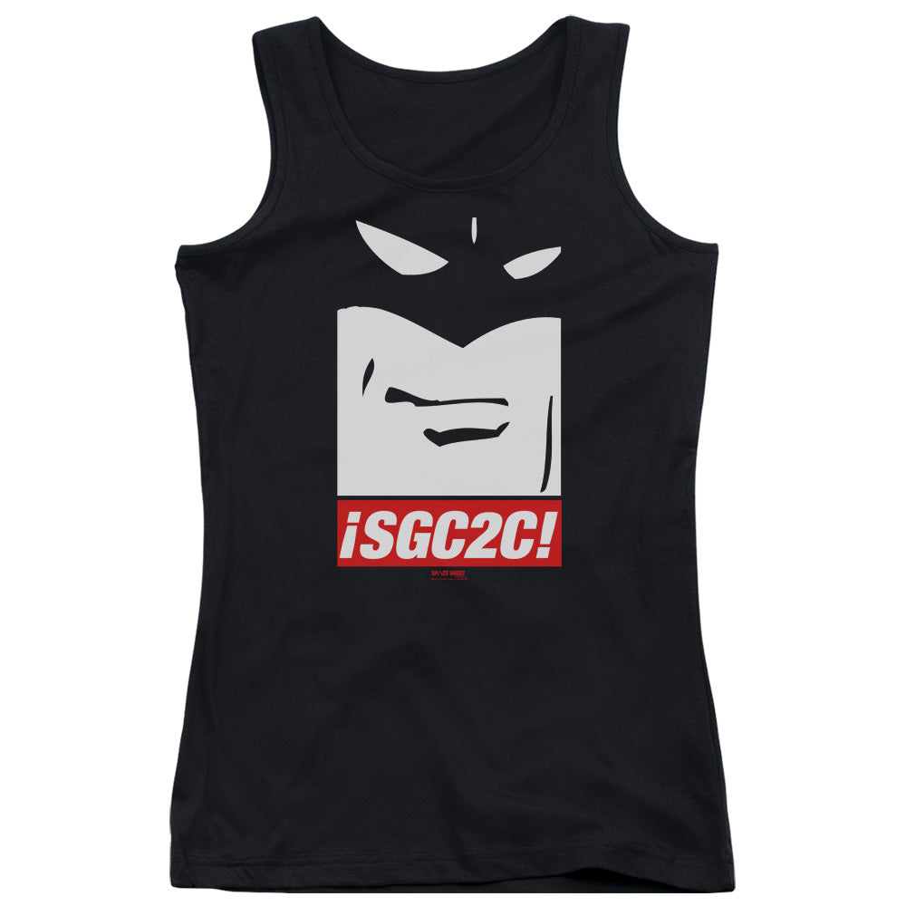 Space Ghost Sgc2c Womens Tank Top Shirt Black