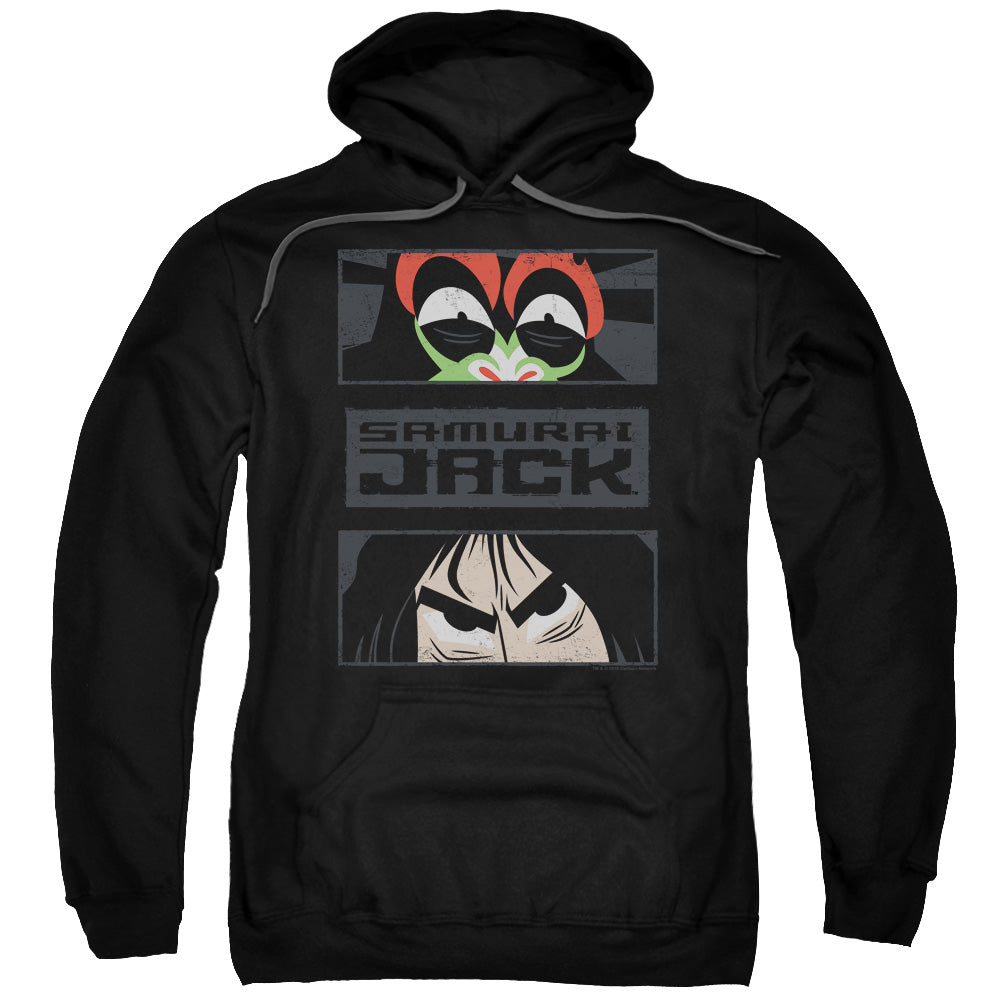 Samurai Jack Stare Down Mens Hoodie Black