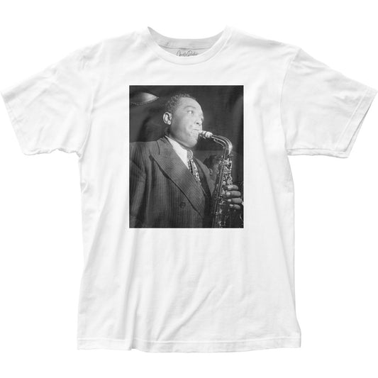 Charlie Parker Personality Portrait 1 Mens T Shirt White