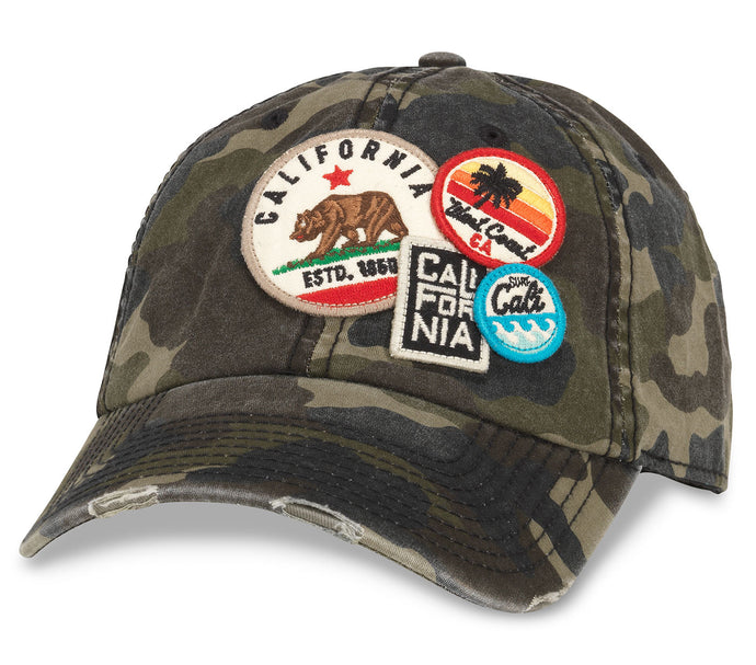 Cali California Iconic Curved Bill Hat Camouflage