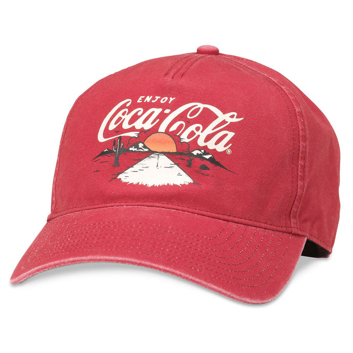 Coca Cola Coke Trailhead Curved Bill Hat Red