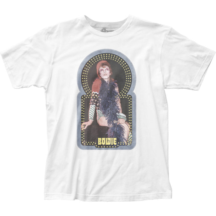 David Bowie Starry Frame Mens T Shirt White
