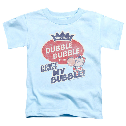 Dubble Bubble Burst Bubble Toddler Kids Youth T Shirt Light Blue