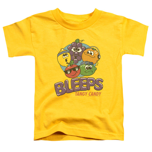 Dubble Bubble Bleeps Toddler Kids Youth T Shirt Yellow