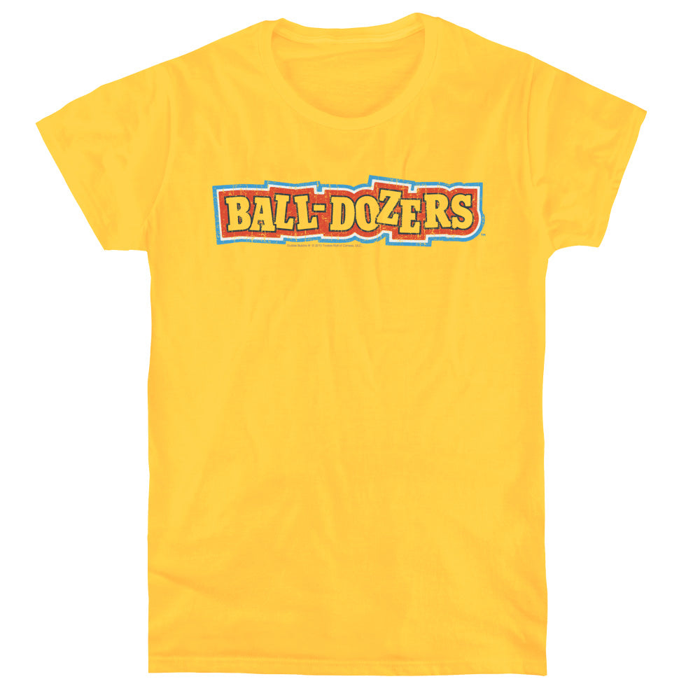 Dubble Bubble Balldozers Womens T Shirt Yellow