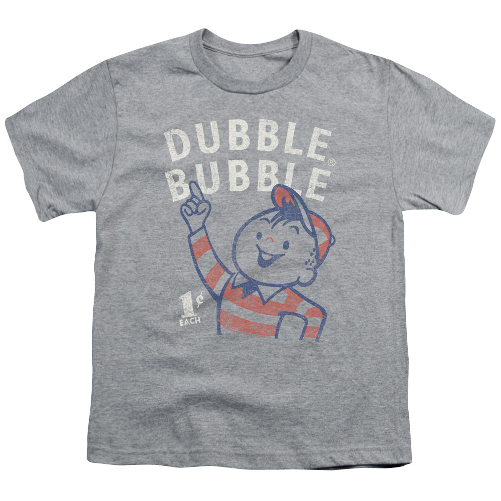 Dubble Bubble Pointing Kids Youth T Shirt Athletic Heather