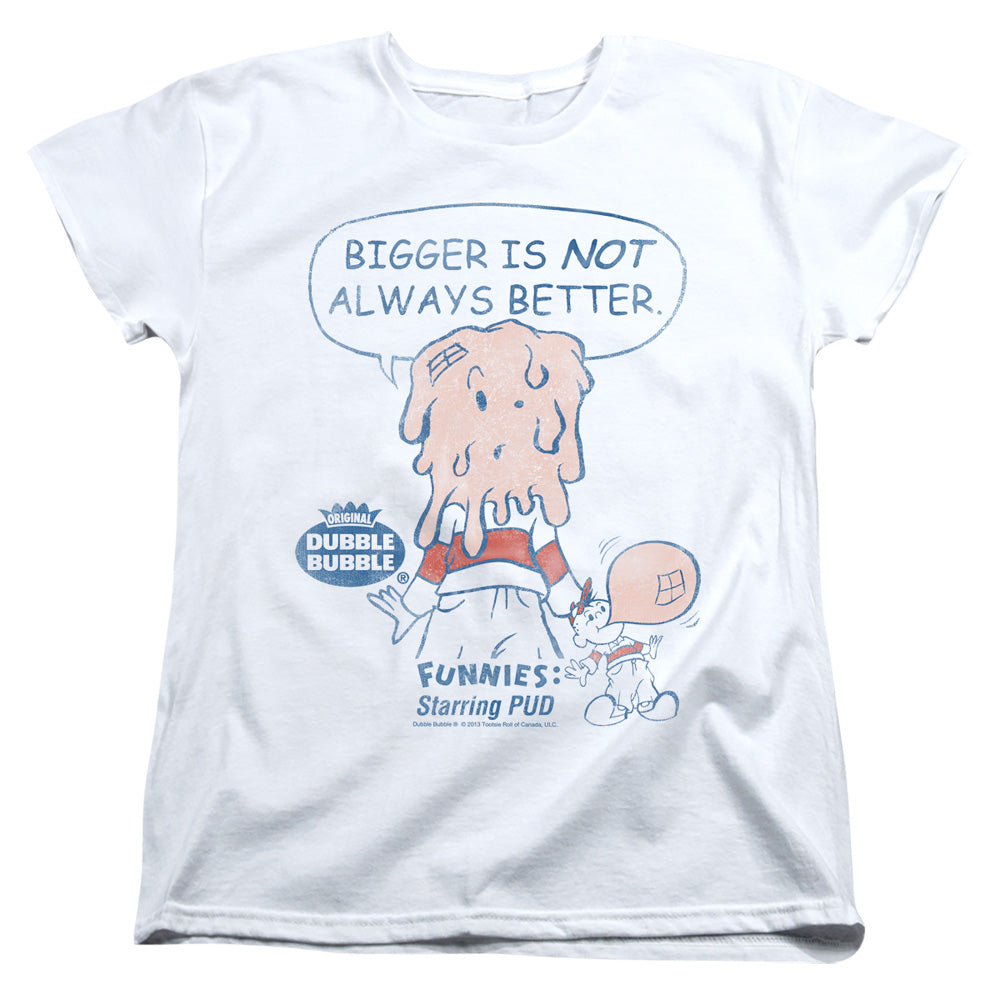 Dubble Bubble Bigger Womens T Shirt White