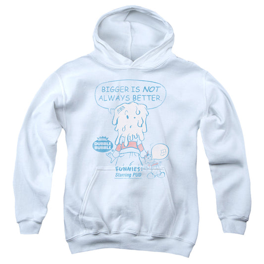 Dubble Bubble Bigger Kids Youth Hoodie White