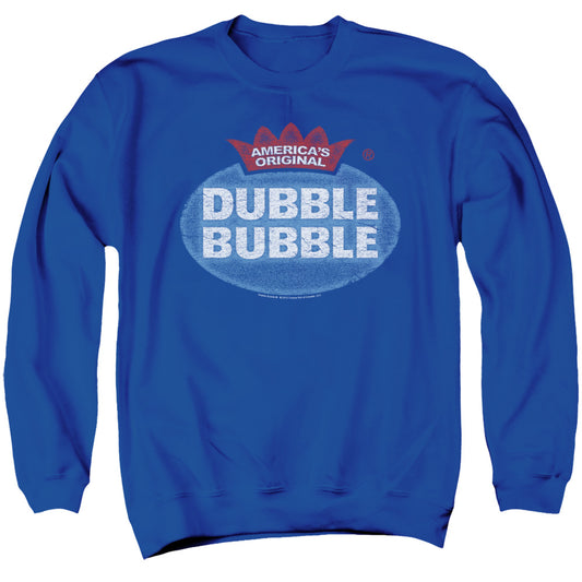 Dubble Bubble Vintage Logo Mens Crewneck Sweatshirt Royal Blue