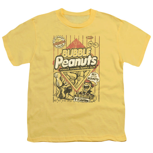 Dubble Bubble Bubble Peanuts   Kids Youth T Shirt Banana