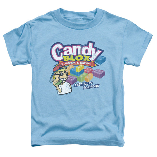 Dubble Bubble Candy Blox Toddler Kids Youth T Shirt Carolina Blue