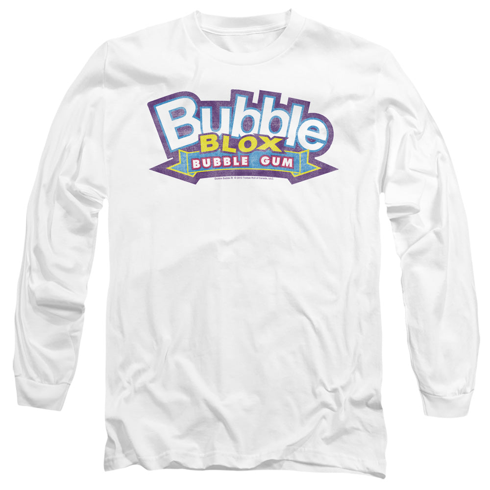 Dubble Bubble Bubble Blox Mens Long Sleeve Shirt White