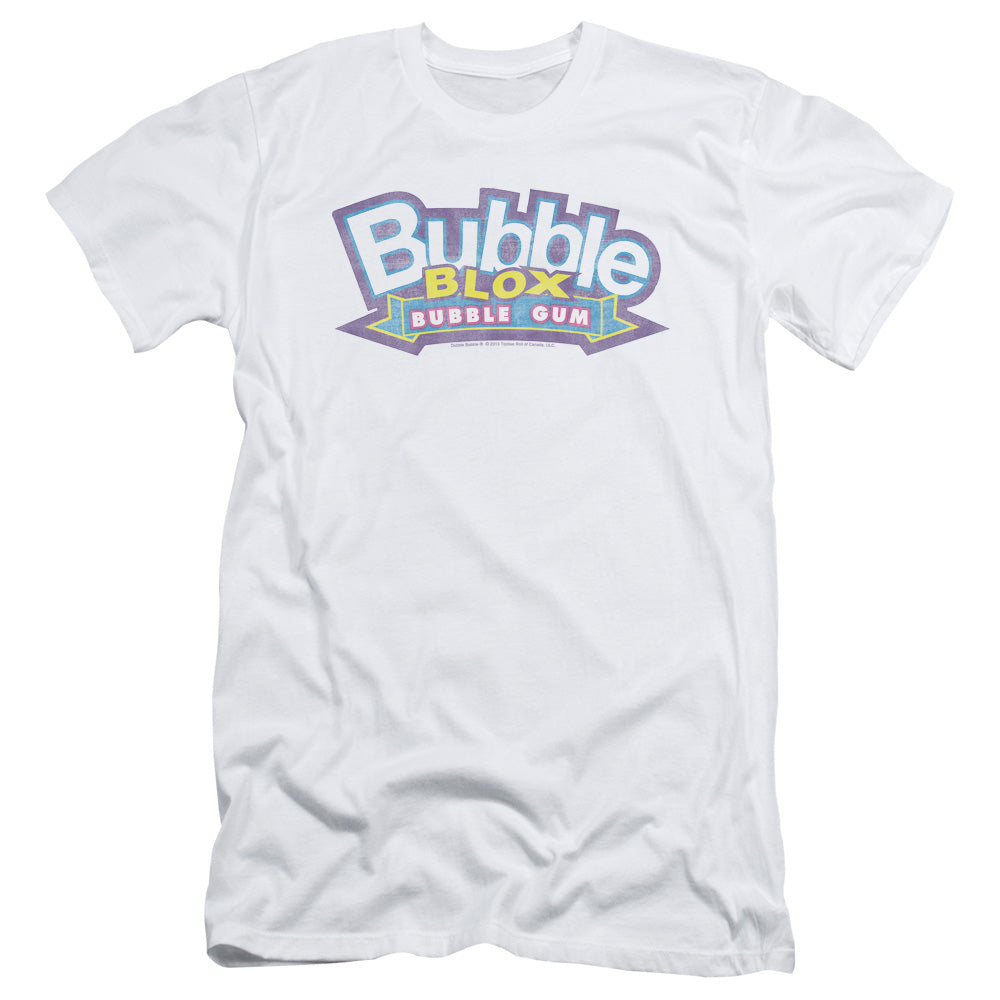 Dubble Bubble Bubble Blox Slim Fit Mens T Shirt White